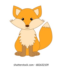 Scared Fox Icon Cartoon Scared Fox Stock Vector (Royalty Free) 1875811153