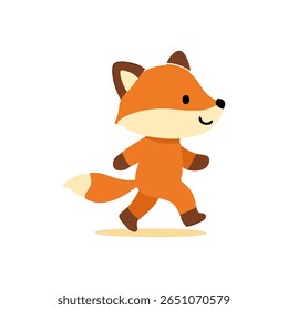 Cute cartoon fox walking (1)