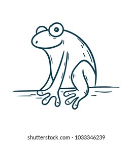 cute cartoon frog 