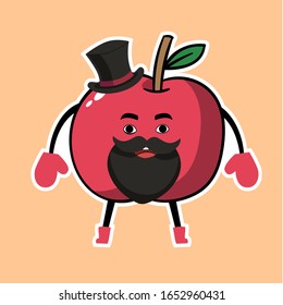 cute cartoon fruit face style
