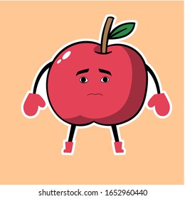 cute cartoon fruit face style