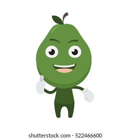 Cute cartoon fruit mascot