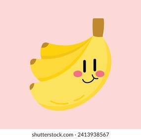 Cute Cartoon Fruit Vector Art. Simple and fun design for kids
