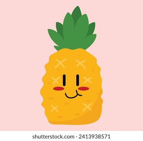 Cute Cartoon Fruit Vector Art. Simple and fun design for kids