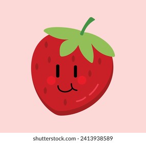 Cute Cartoon Fruit Vector Art. Simple and fun design for kids