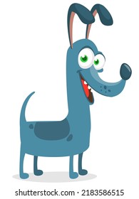 Cute Cartoon lustigen Hund. Vektorgrafik einzeln