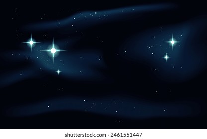 Cute Cartoon galaxy background vector