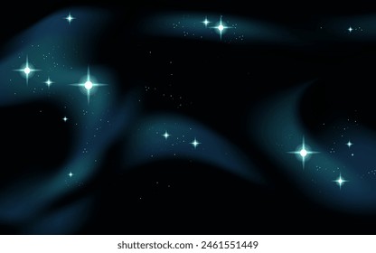 Cute Cartoon galaxy background vector