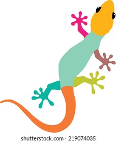 cute cartoon gecko