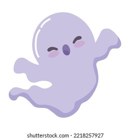 icono del fantasma de dibujos animados lindo aislado