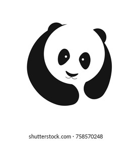  A cute cartoon giant panda. Vector Illustration. Panda icon.