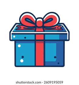 Cute Cartoon Gift Box Illustration Free Clipart for Holiday Designs
