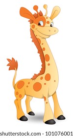 Cute Cartoon Giraffe