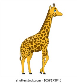 Cute cartoon giraffe