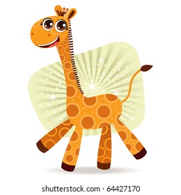 Cute cartoon giraffe