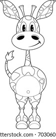 Cute Cartoon GIraffe