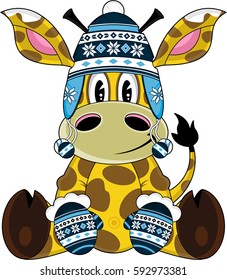Cute cartoon Giraffe Character