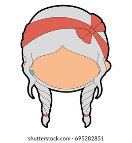 Cute cartoon girl