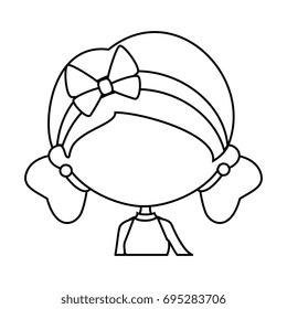Cute cartoon girl