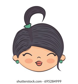Cute cartoon girl