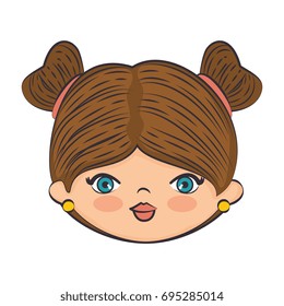 Cute cartoon girl