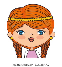 Cute cartoon girl