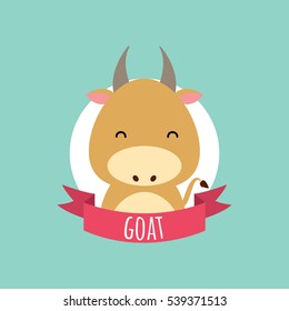 Cute Cartoon goat