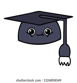 tira cómica de un sombrero de graduación