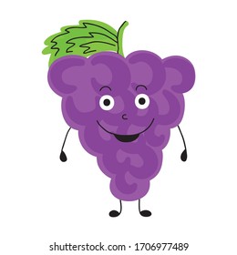 Uva cómica. Ilustración del vector