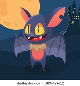 cute cartoon halloween characters with various expressions