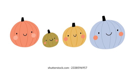 Cute cartoon Halloween little