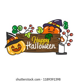 Cute Cartoon Halloween vector.