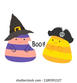 Cute Cartoon Halloween vector.