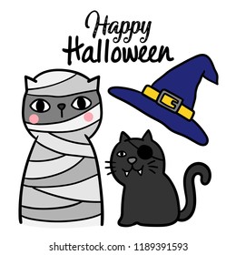 Cute Cartoon Halloween vector.