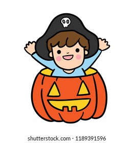 Cute Cartoon Halloween vector.