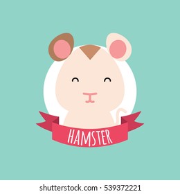Cute Cartoon hamster
