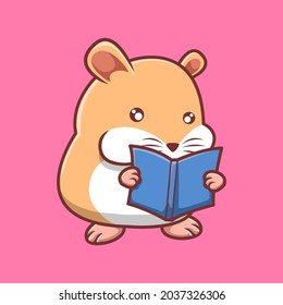 Cute Cartoon Hamster Rute. Es eignet sich gut für Illustrationen, Aufkleber, Maskottchen oder Ihre süßen Kleidung und Accessoires