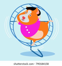Cute cartoon hamster series