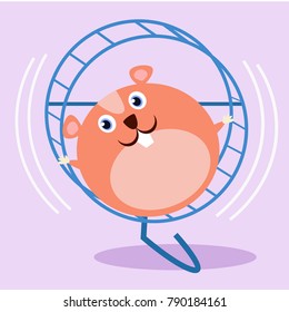 Cute cartoon hamster series
