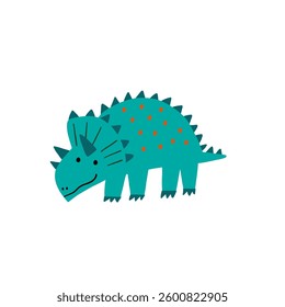 Cute cartoon hand drawn Dino. Sketch, doodle stile, vector illustration for kids. Cartoon Dosaur 
