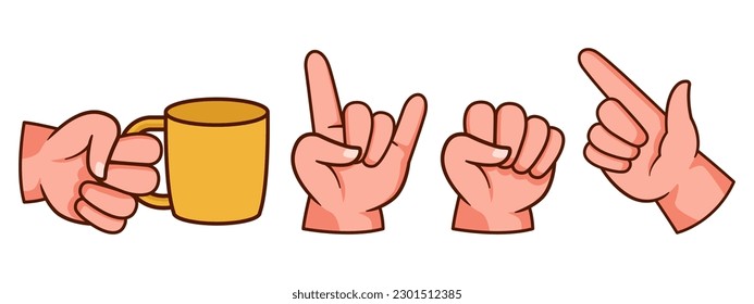 cute cartoon hand drawn illustration design. suitable for stickers, children's books and cartoon elements