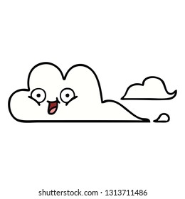 tira cómica de una nube feliz