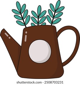 Icono lindo de la celebración de Pascua de la historieta feliz. Ilustración vectorial.