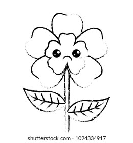 cute cartoon happy flower adorable kawaii