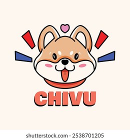 Plantilla de Vector de logotipo feliz de dibujos animados lindos