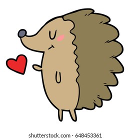cute cartoon hedgehog