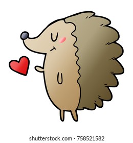 cute cartoon hedgehog