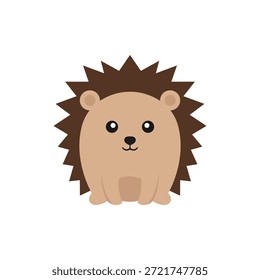 cute cartoon hedgehog vector design concept flat style