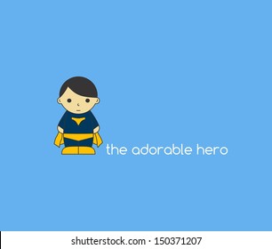 cute cartoon hero theme