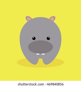 Cute Cartoon hippo